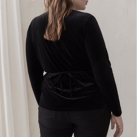 Velvet Wrap Top - Addition Elle - Picture 3 of 4